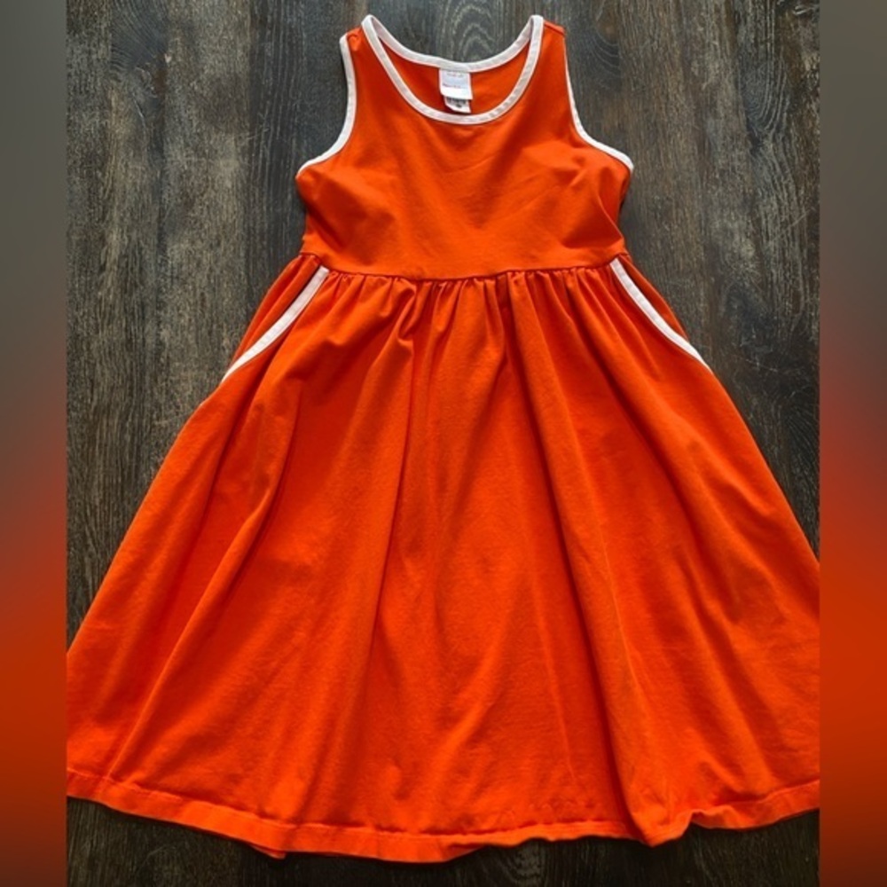 Hanna Andersson Red and White Casual Dress Size 8